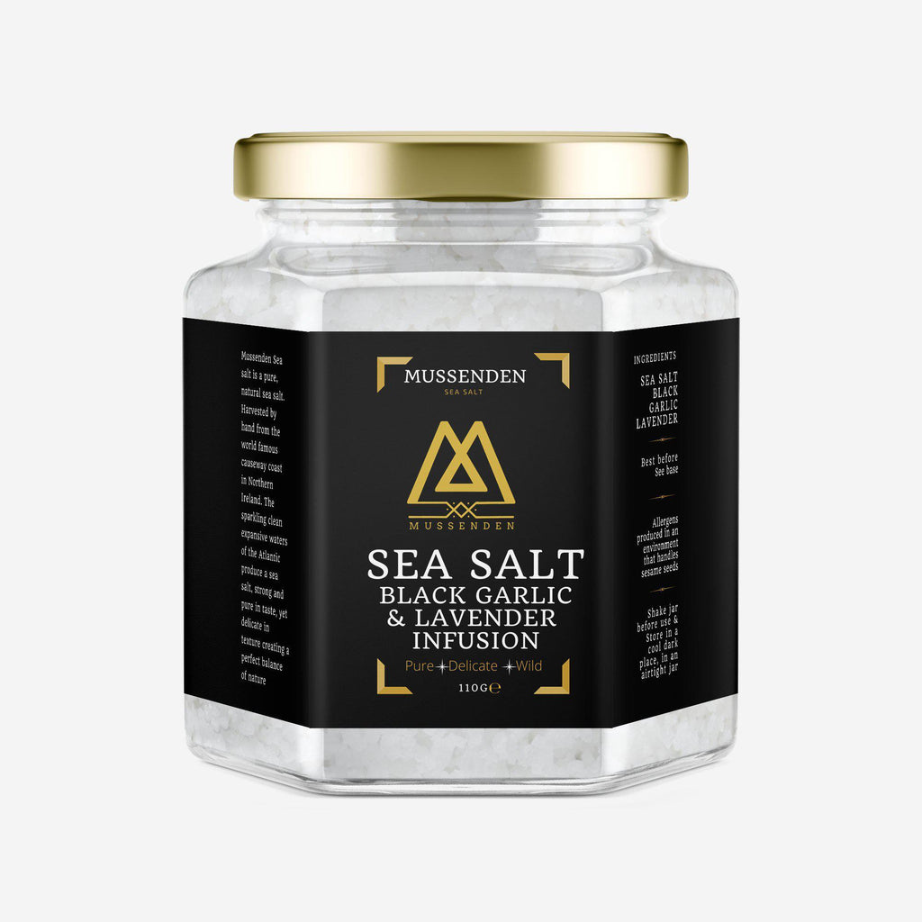 Mussenden Sea Salt + Black Garlic with Lavender-Mussenden Sea Salt-Artisan Market Online