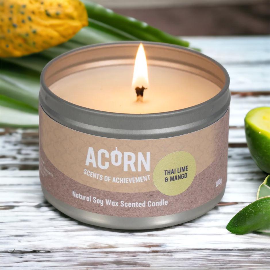 Acorn Thai Lime & Mango Candle Tin-Acorn-Artisan Market Online