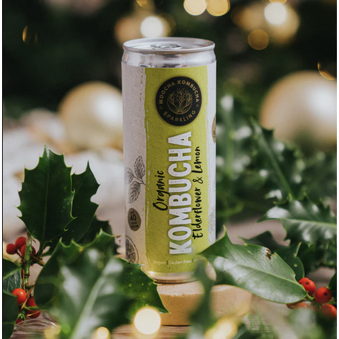Moocha Kombucha Organic Elderflower & Lemon Flavour Canned Kombucha-Moocha Kombucha-Artisan Market Online