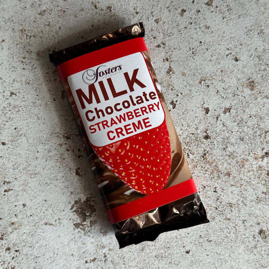 Fosters Milk Chocolate Strawberry Creme Bar