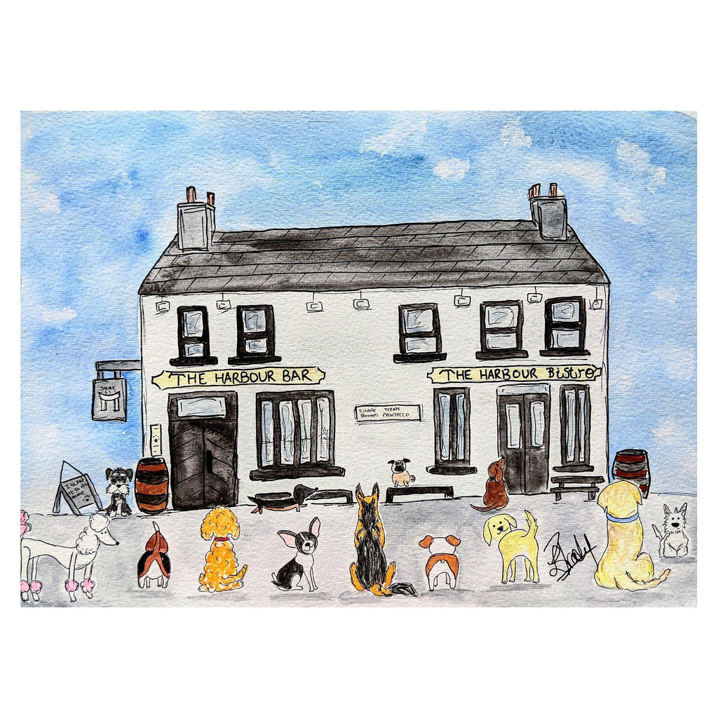 Harbour bar Pawsecco Limited Edition Print