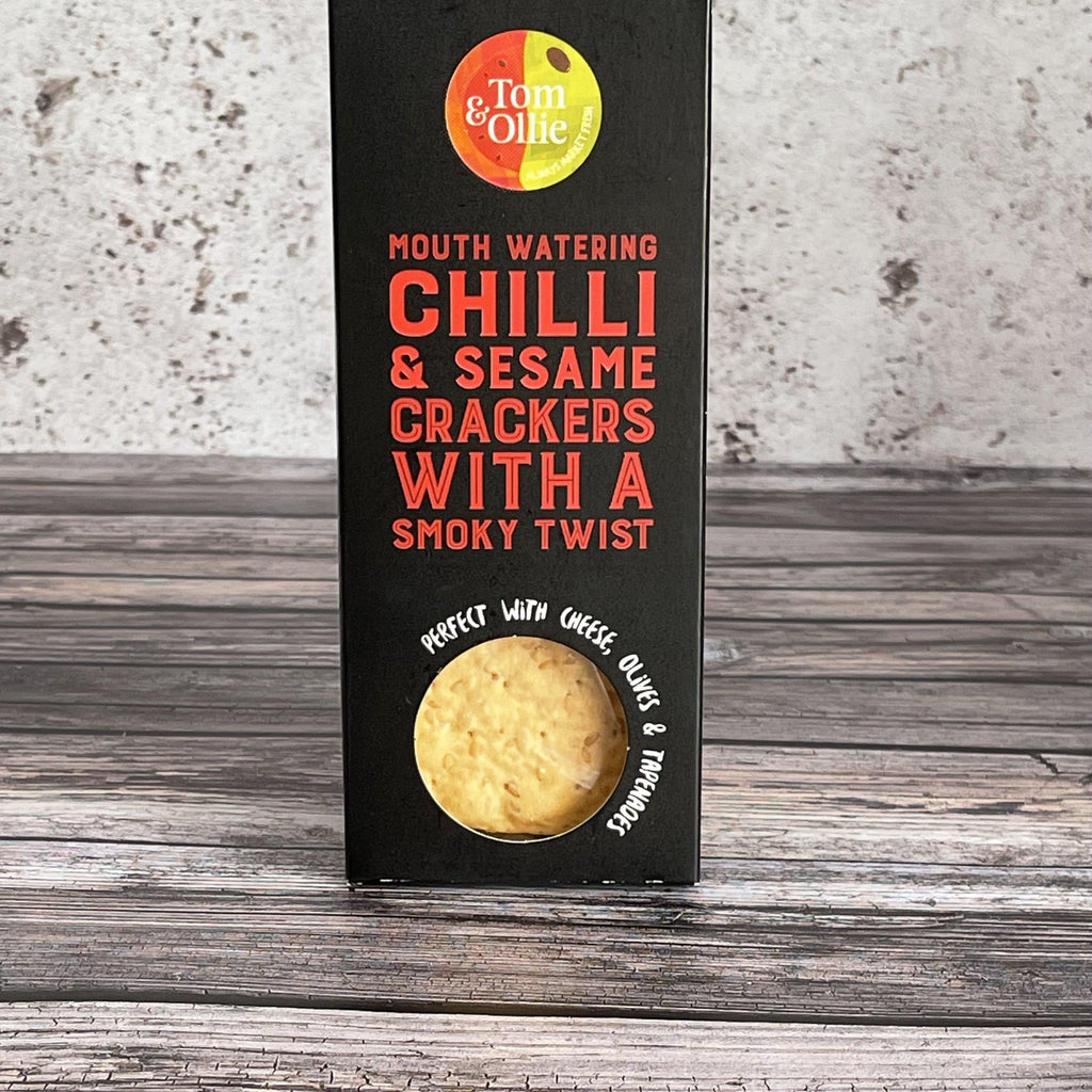 Tom & Ollie Smoked Chilli & Sesame Crackers-Tom & Ollie-Artisan Market Online
