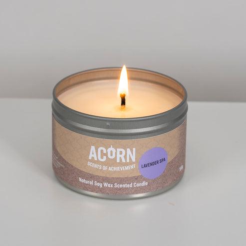 Acorn Lavender Spa Candle Tin-Acorn-Artisan Market Online