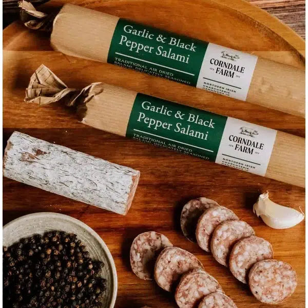 Corndale Farm Garlic and Black Pepper Salami-Corndale Farm-Artisan Market Online